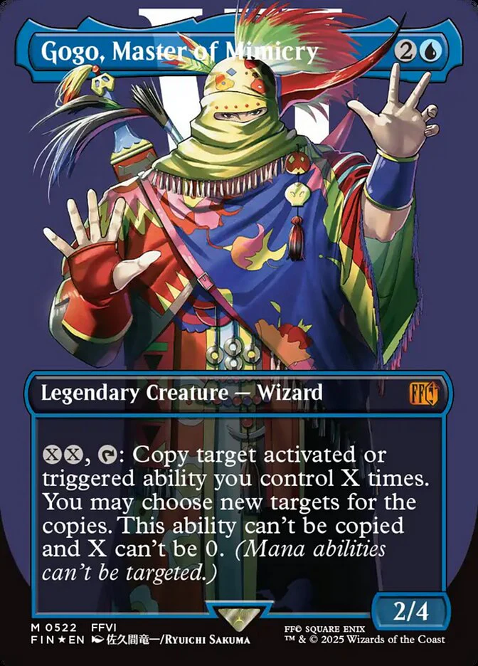 Gogo, Master of Mimicry (522) - [Surge Foil, Borderless] Final Fantasy (FIN)