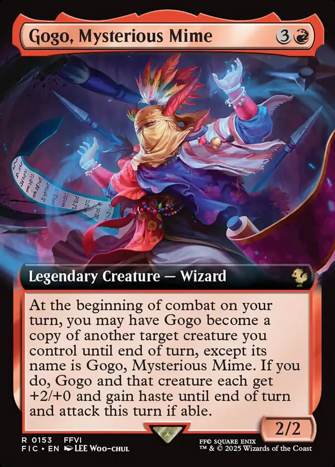 Gogo, Mysterious Mime (153) - [Extended Art] Final Fantasy Commander (FIC)