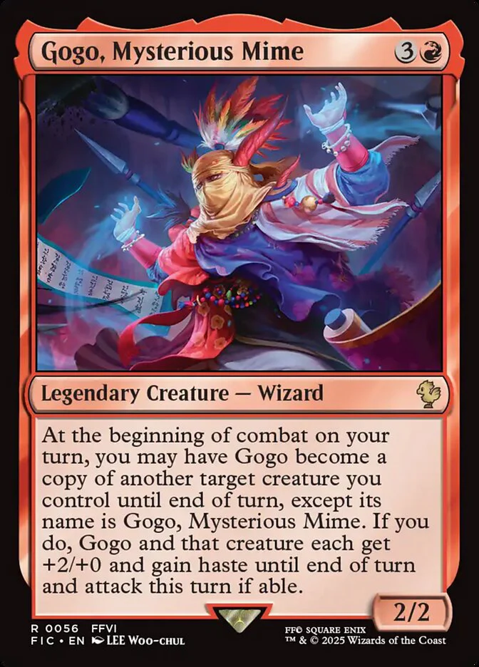 Gogo, Mysterious Mime (56) - [Surge Foil] Final Fantasy Commander (FIC)
