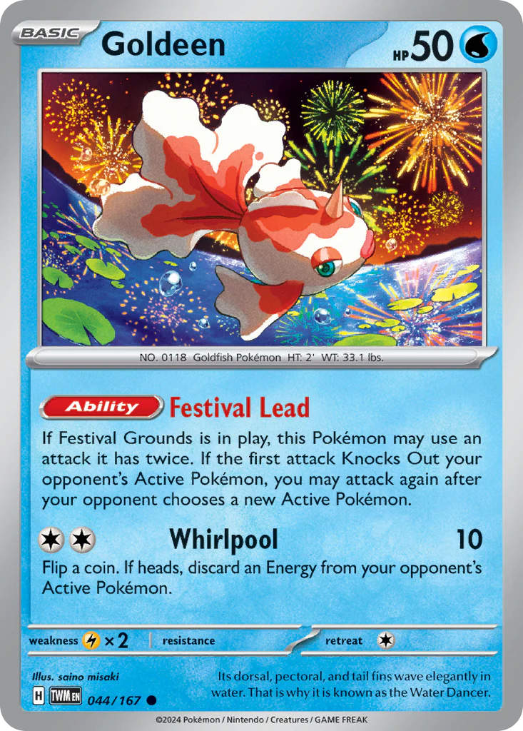 Goldeen (44/167) - [Reverse Holo] Twilight Masquerade (TWM)