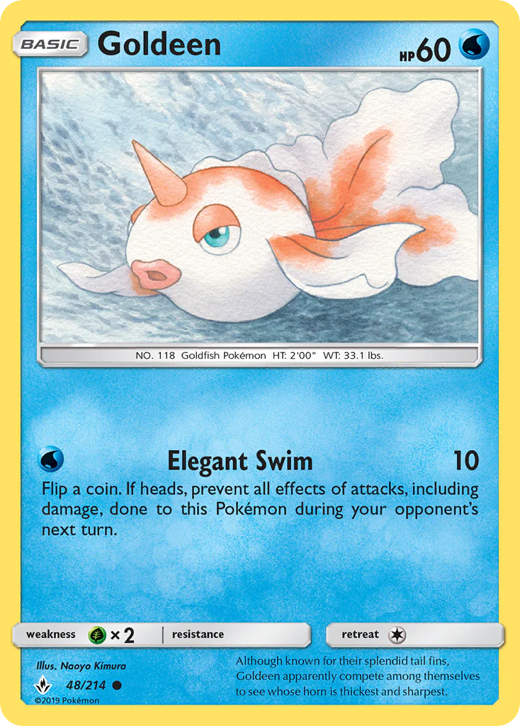 Goldeen (48/214) - [Reverse Holo] Unbroken Bonds (UNB)
