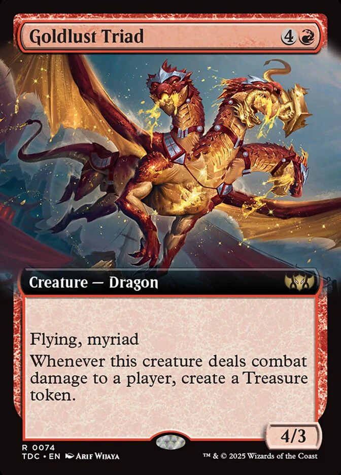 Goldlust Triad - [Extended Art] Tarkir: Dragonstorm Commander (TDC)