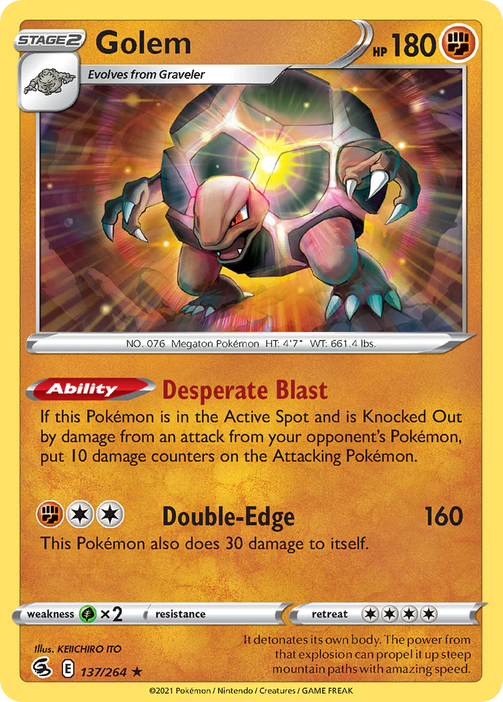 Golem (137/264) - [Reverse Holo] Fusion Strike (FST)