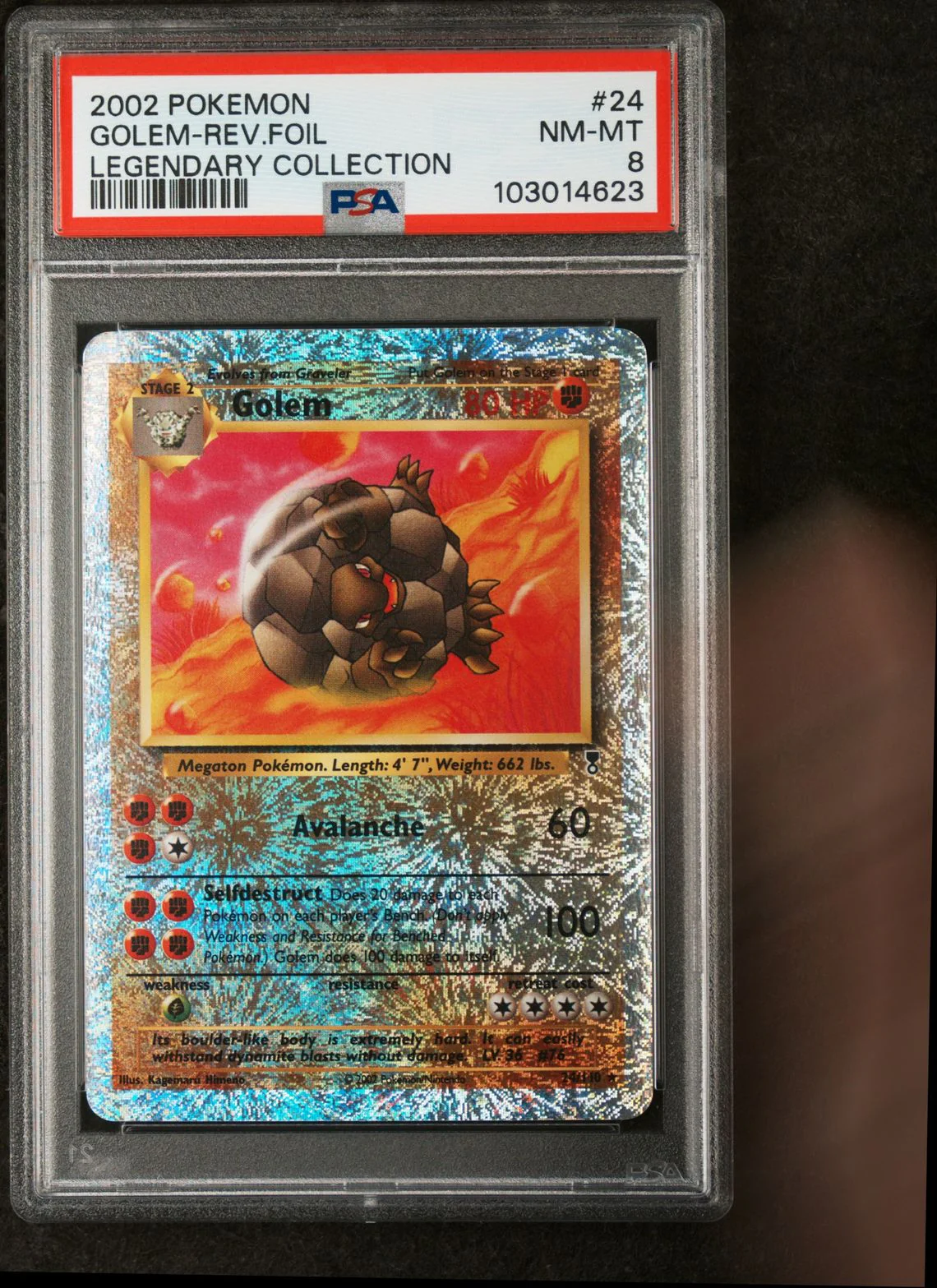 Golem #24 - [Reverse Holo, Graded PSA 8] Legendary Collection