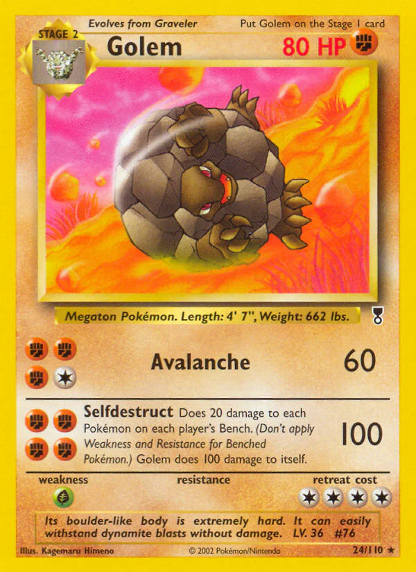 Golem (24/110) - [Reverse Holo] Legendary Collection (LC)
