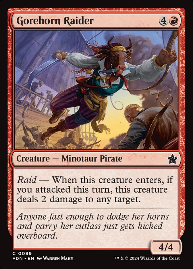 Gorehorn Raider - [Foil] Foundations (FDN)