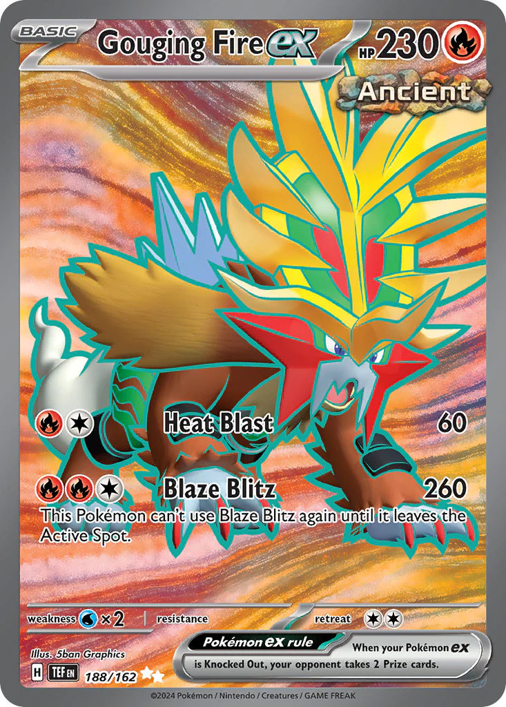 Gouging Fire ex (188/162) - [Full Art] Temporal Forces (TEF)