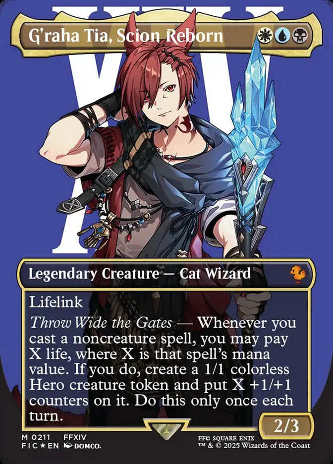 G'raha Tia, Scion Reborn (211) - [Surge Foil, Borderless] Final Fantasy Commander (FIC)