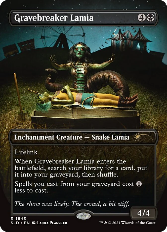 Gravebreaker Lamia (1643) - [Borderless] Secret Lair Drop (SLD)