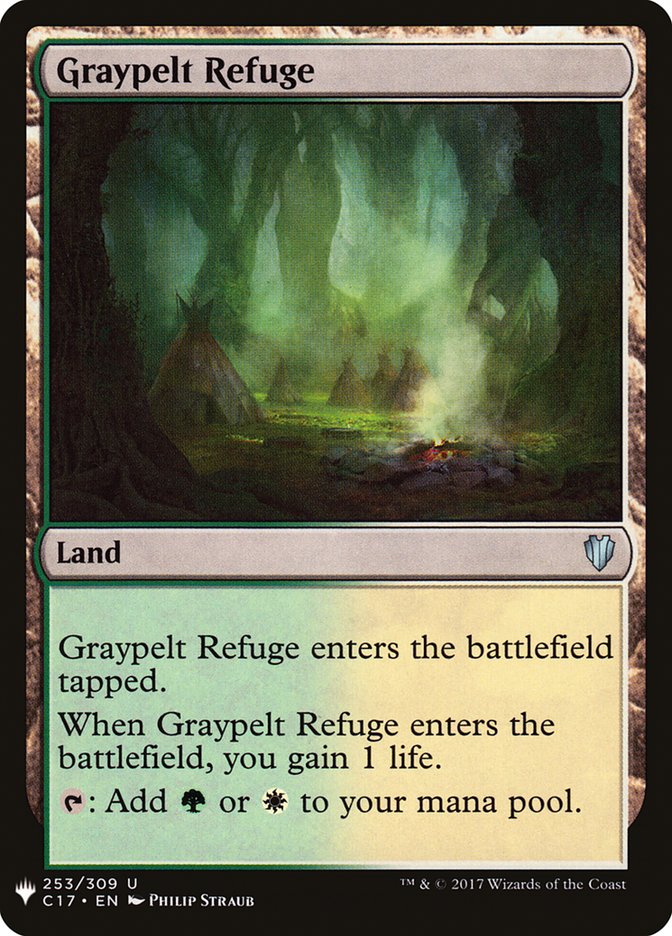 Graypelt Refuge - The List (PLST)