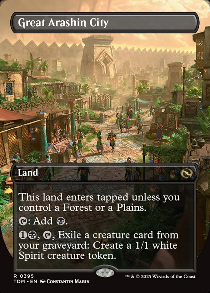 Great Arashin City (395) - [Foil, Borderless] Tarkir: Dragonstorm (TDM)