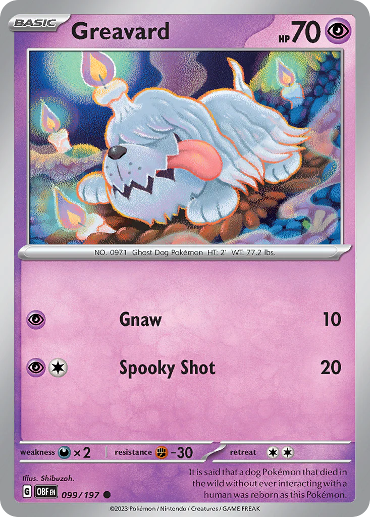 Greavard (99/197) - [Reverse Holo] Obsidian Flames (OBF)