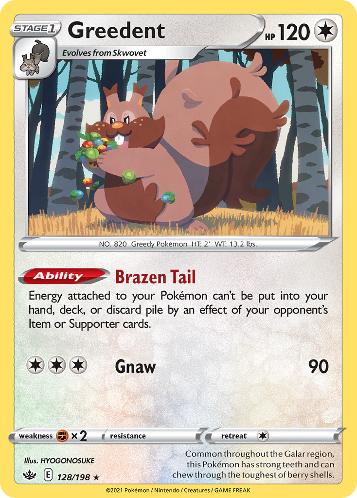 Greedent (128/198) - [Holo Foil] Chilling Reign (CRE)