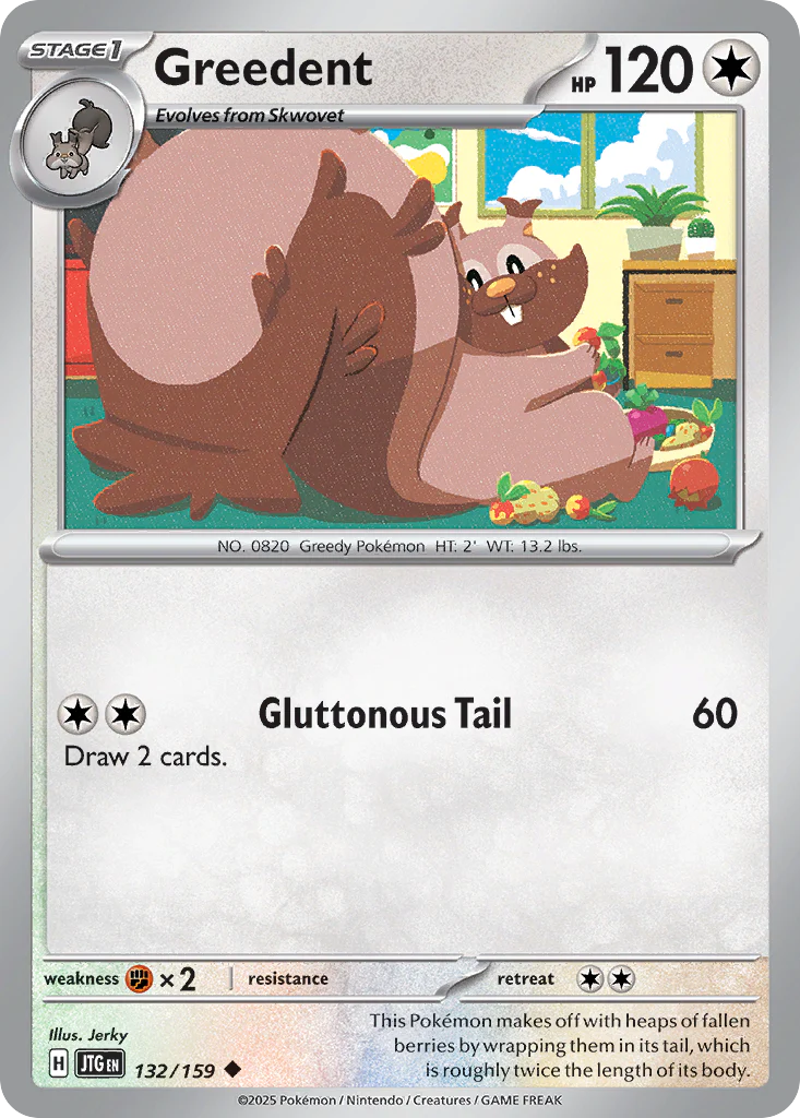 Greedent (132/159) - [Reverse Holo] Journey Together (JTG)