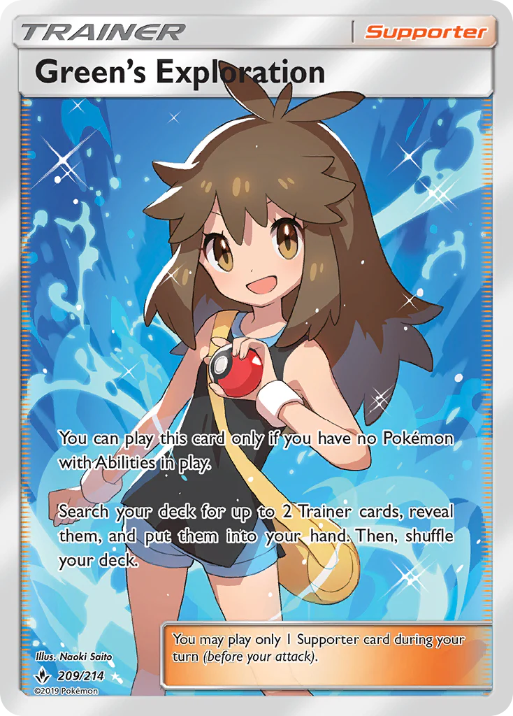 Green's Exploration (209/214) - [Full Art] Unbroken Bonds (UNB)