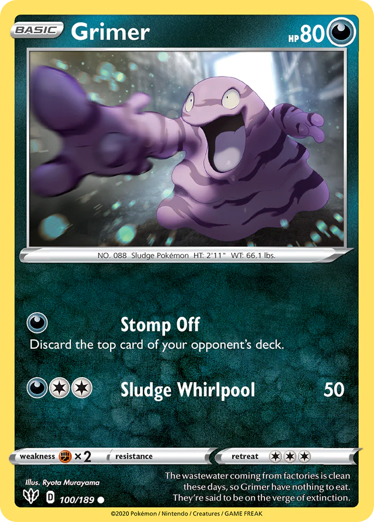 Grimer (100/189) - Darkness Ablaze (DAA)