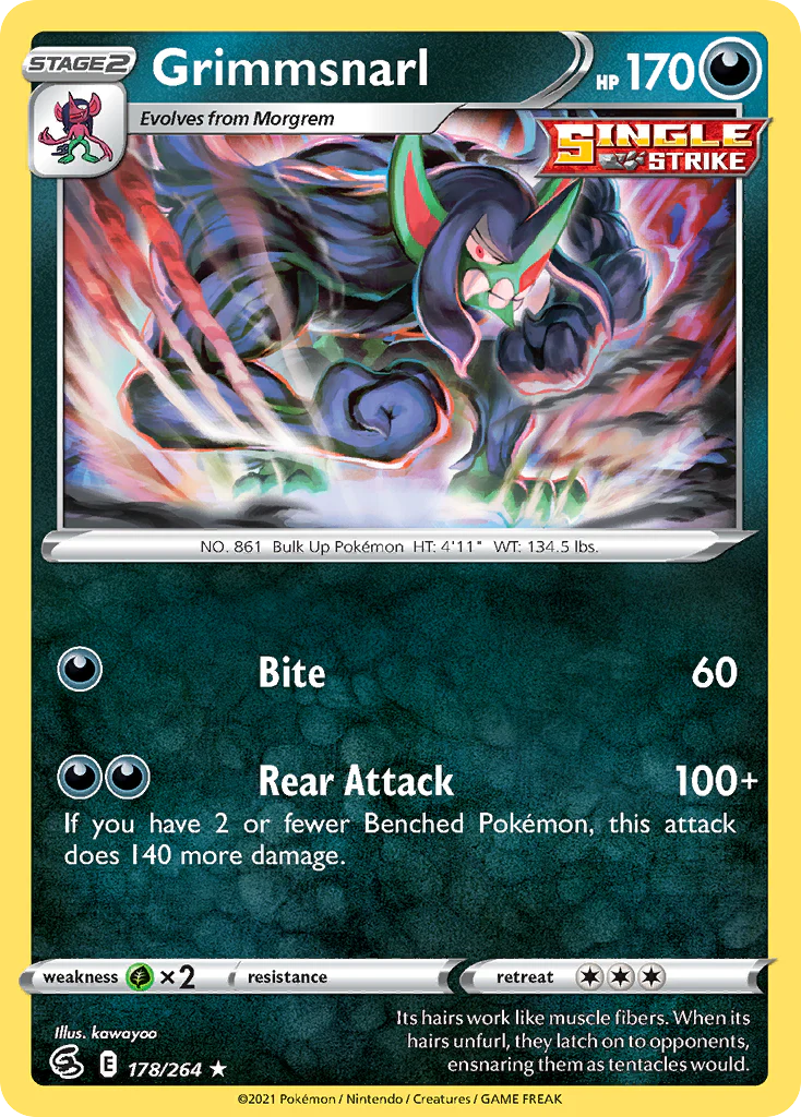 Grimmsnarl (178/264) - [Holo Foil] Fusion Strike (FST)