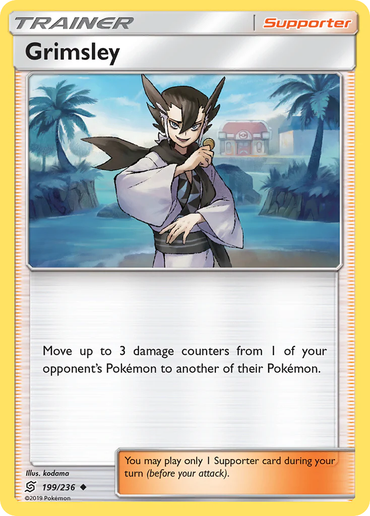 Grimsley (199/236) - [Reverse Holo] Unified Minds (UNM)