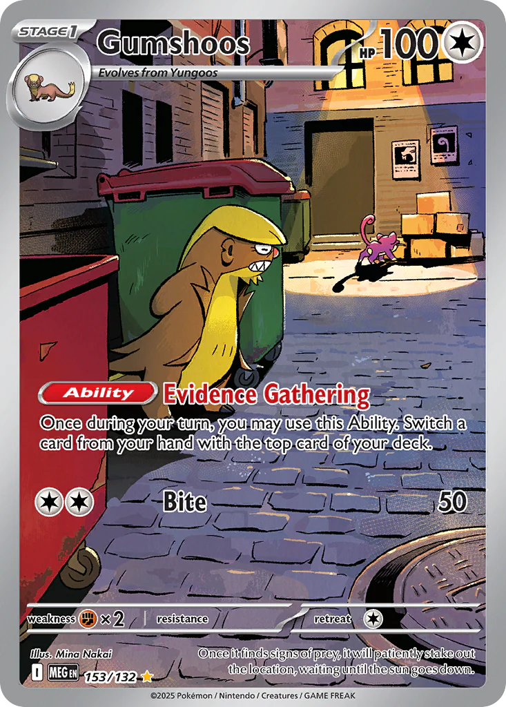 Gumshoos (153/132) - [Illustration Rare] Mega Evolution (MEG)