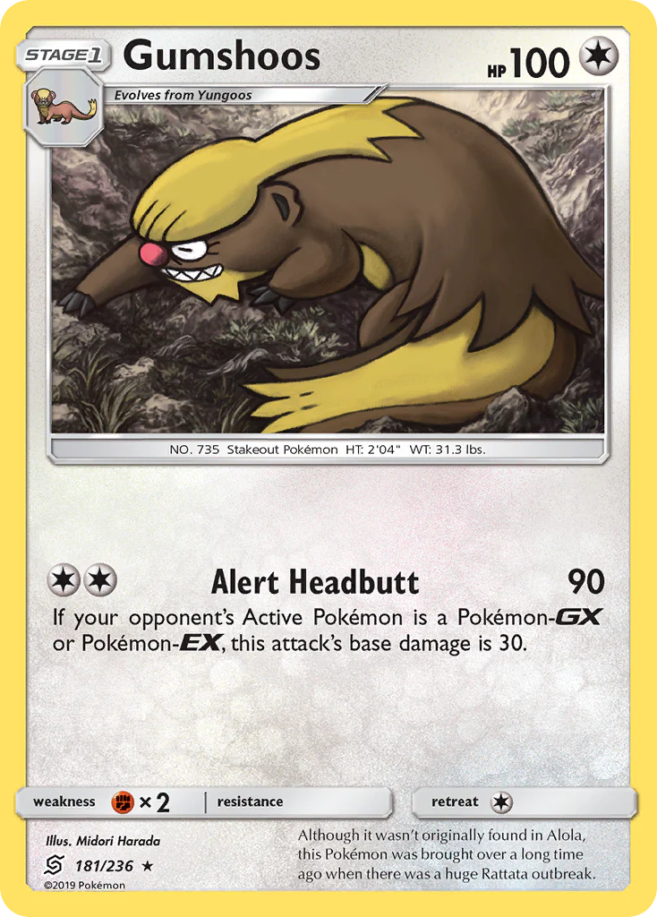 Gumshoos (181/236) - [Reverse Holo] Unified Minds (UNM)