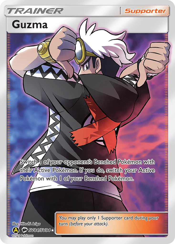 Guzma (SV84/94) - [Full Art] Hidden Fates Shiny Vault (HIFSV)
