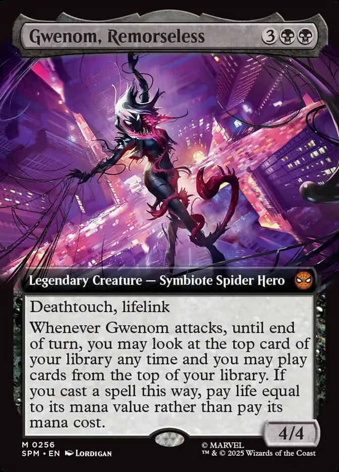 Gwenom, Remorseless (256) - [Foil, Extended Art] Marvel's Spider-Man (SPM)