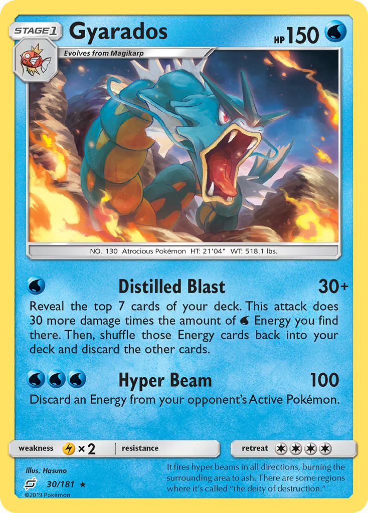 Gyarados (30/181) - [Holo Foil] Team Up (TEU)