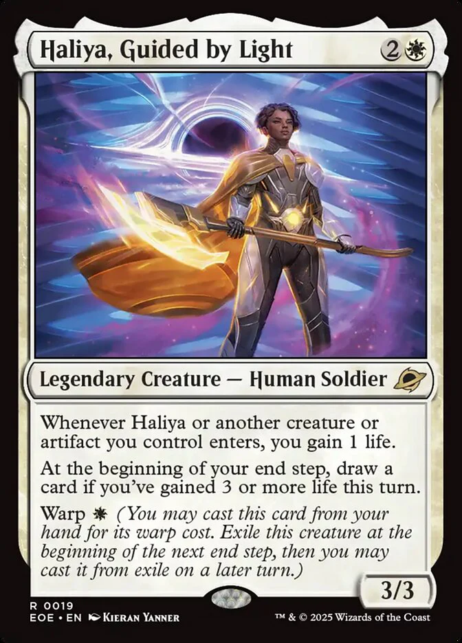 Haliya, Guided by Light (19) - [Foil] Edge of Eternities (EOE)