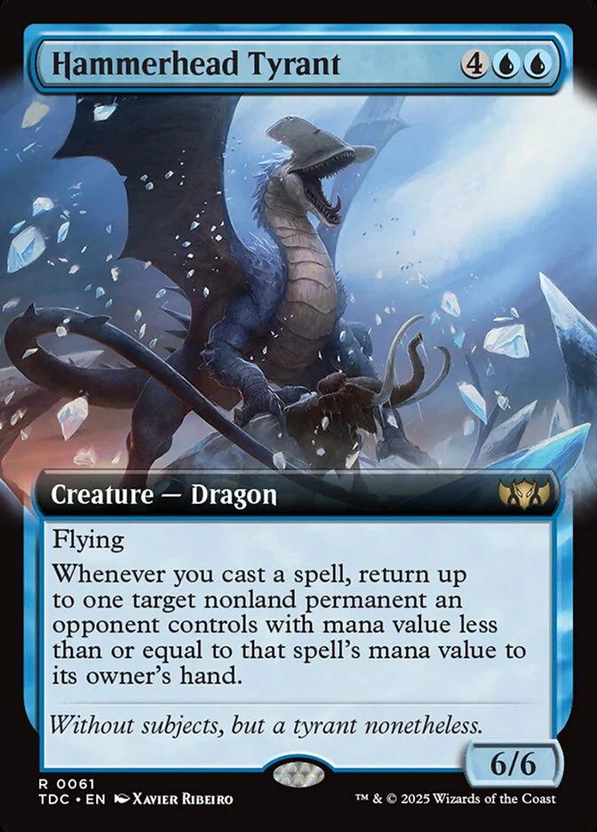 Hammerhead Tyrant - [Extended Art] Tarkir: Dragonstorm Commander (TDC)