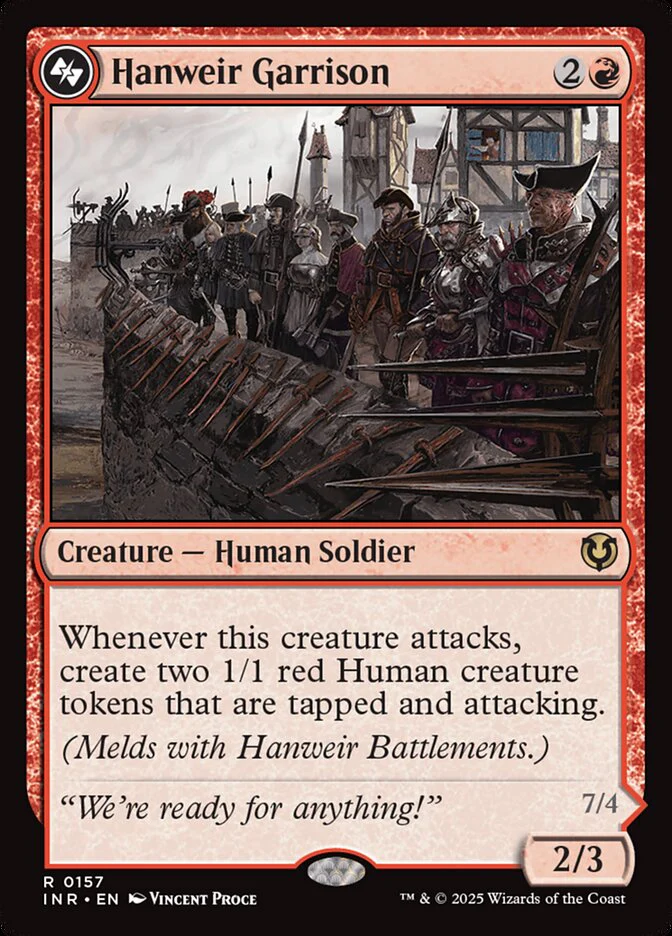 Hanweir Garrison // Hanweir, the Writhing Township - [Foil] Innistrad Remastered (INR)