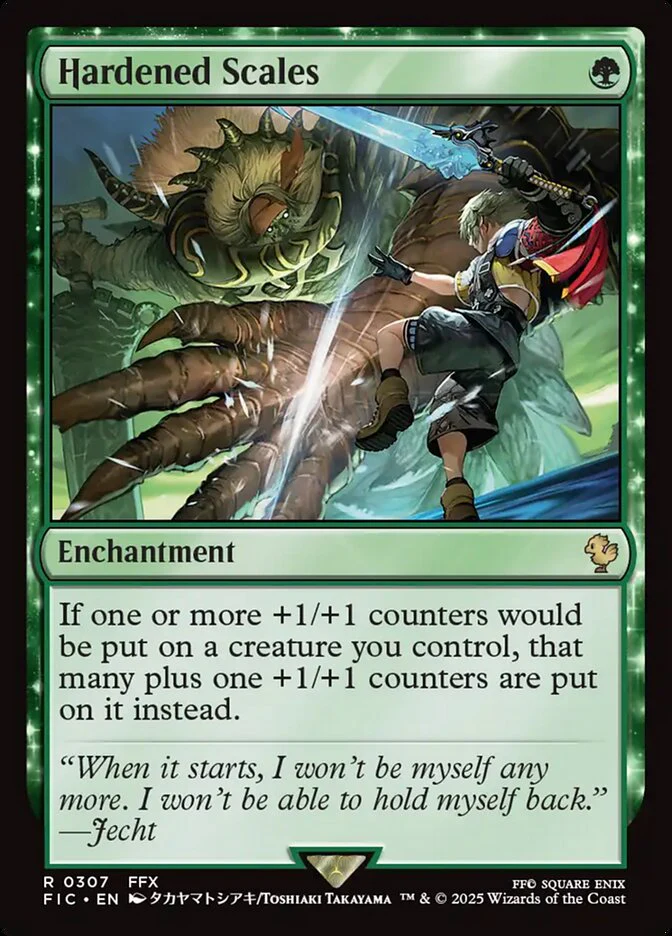 Hardened Scales (307) - [Surge Foil] Final Fantasy Commander (FIC)