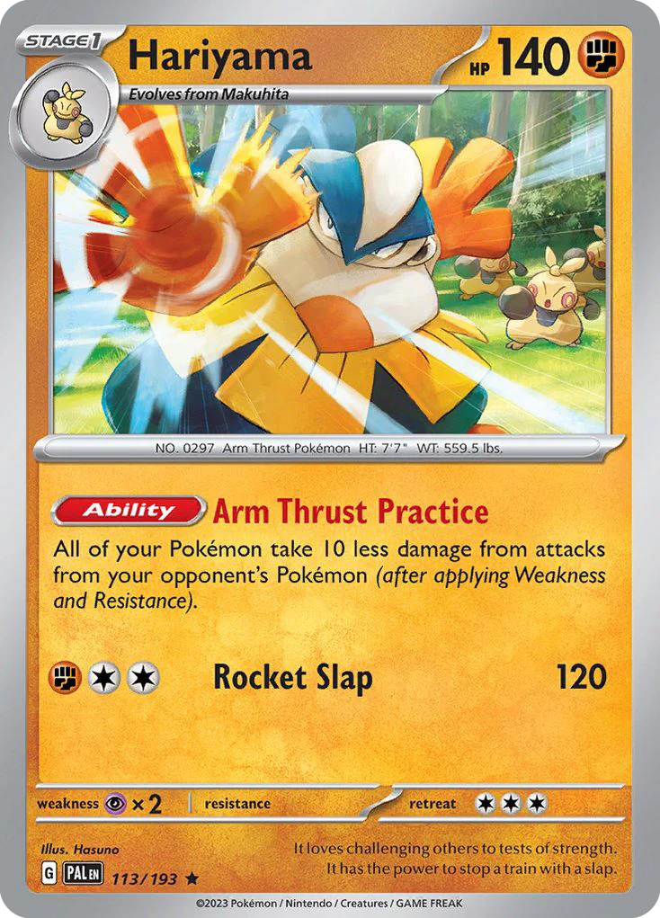 Hariyama (113/193) - [Reverse Holo] Paldea Evolved (PAL)