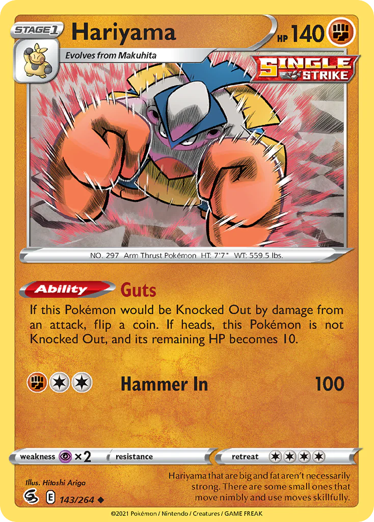Hariyama (143/264) - Fusion Strike (FST)