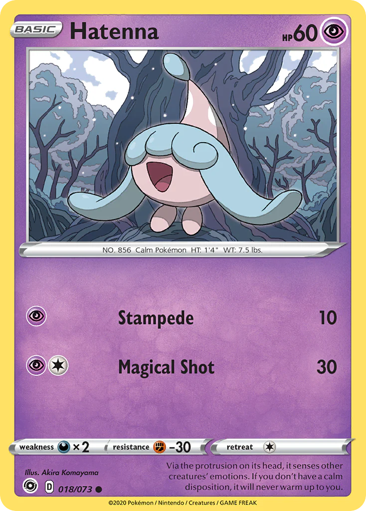 Hatenna (18/73) - [Reverse Holo] Champion's Path (CPA)