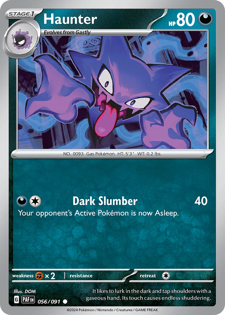 Haunter (56/91) - [Reverse Holo] Paldean Fates (PAF)