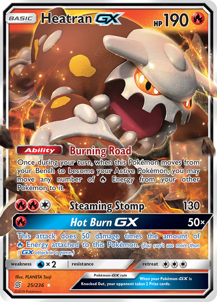 Heatran-GX (25/236) - [Holo Foil] Unified Minds (UNM)