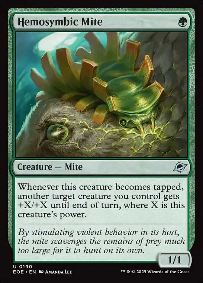 Hemosymbic Mite (190) - [Foil] Edge of Eternities (EOE)