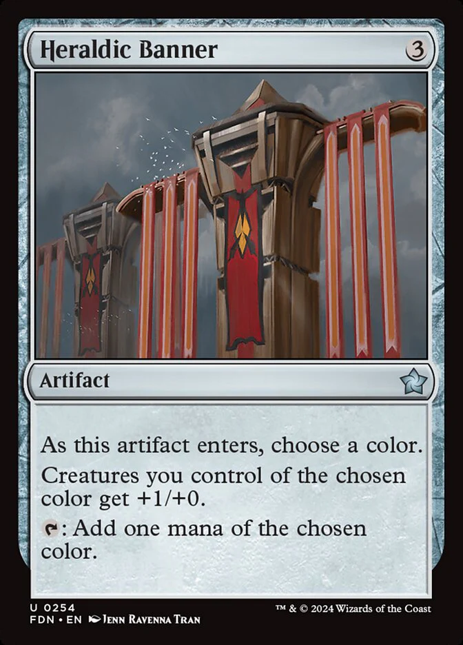 Heraldic Banner - [Foil] Foundations (FDN)