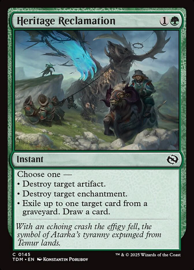 Heritage Reclamation (145) - Tarkir: Dragonstorm (TDM)