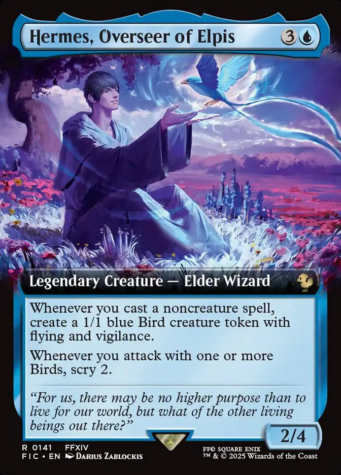 Hermes, Overseer of Elpis (141) - [Extended Art] Final Fantasy Commander (FIC)