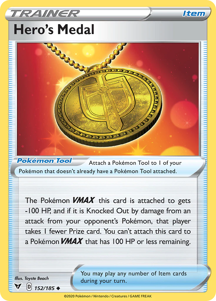 Hero's Medal (152/185) - Vivid Voltage (VIV)
