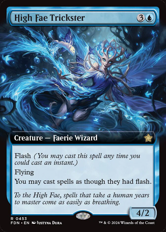 High Fae Trickster - [Foil, Extended Art] Foundations (FDN)