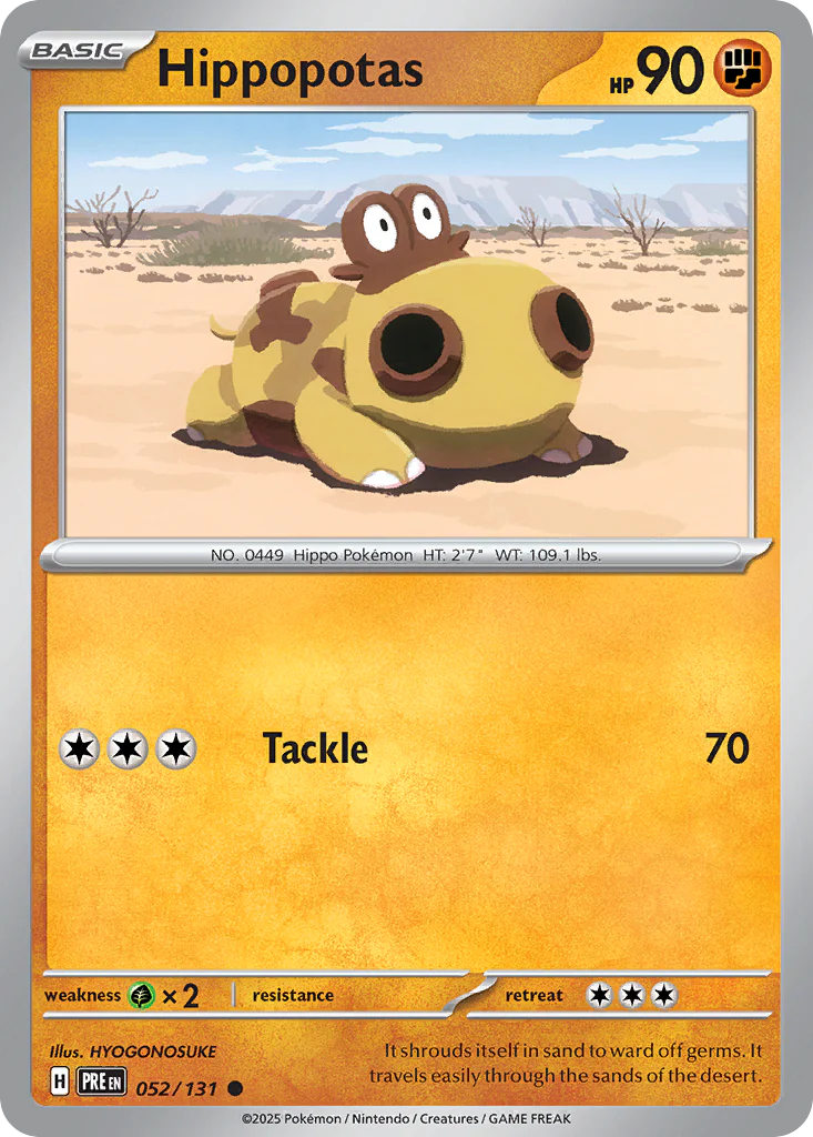 Hippopotas (52/131) - Prismatic Evolutions (PRE)