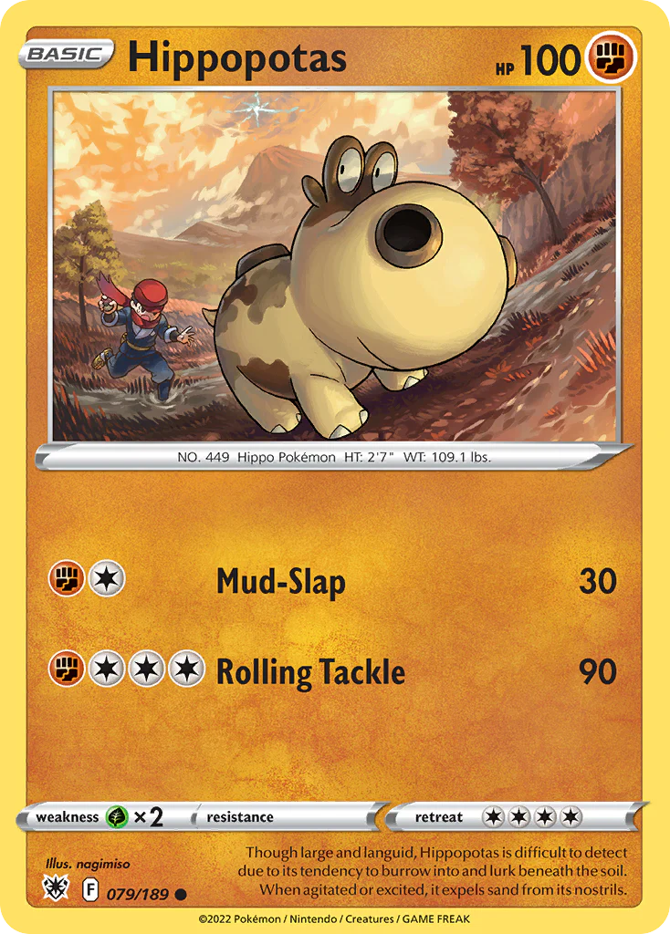 Hippopotas (79/189) - [Reverse Holo] Astral Radiance (ASR)