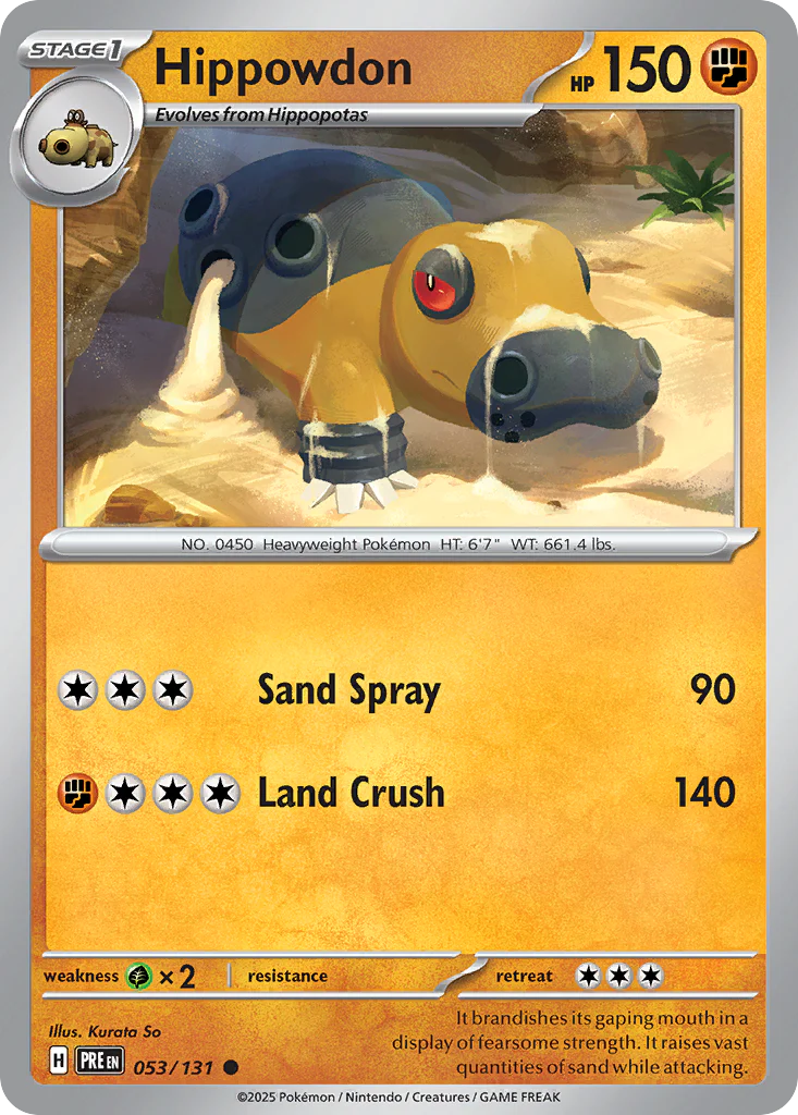 Hippowdon (53/131) - Prismatic Evolutions (PRE)