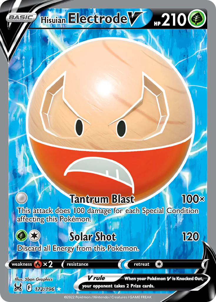 Hisuian Electrode V (172/196) - [Full Art] Lost Origin (LOR)