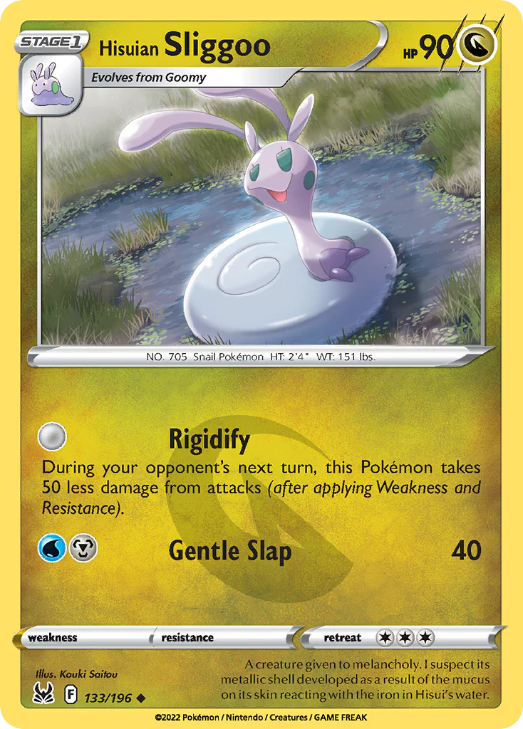 Hisuian Sliggoo (133/196) - [Reverse Holo] Lost Origin (LOR)