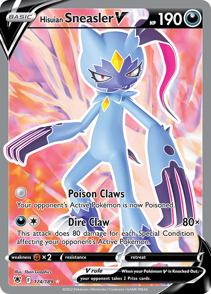 Hisuian Sneasler V (174/189) - [Full Art] Astral Radiance (ASR)