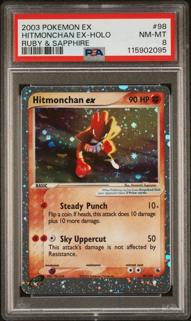 Hitmonchan ex #98 - [Graded PSA 8] Ruby and Sapphire (RS)