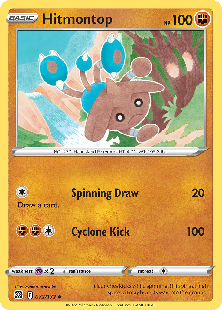 Hitmontop (72/172) - Brilliant Stars (BRS)